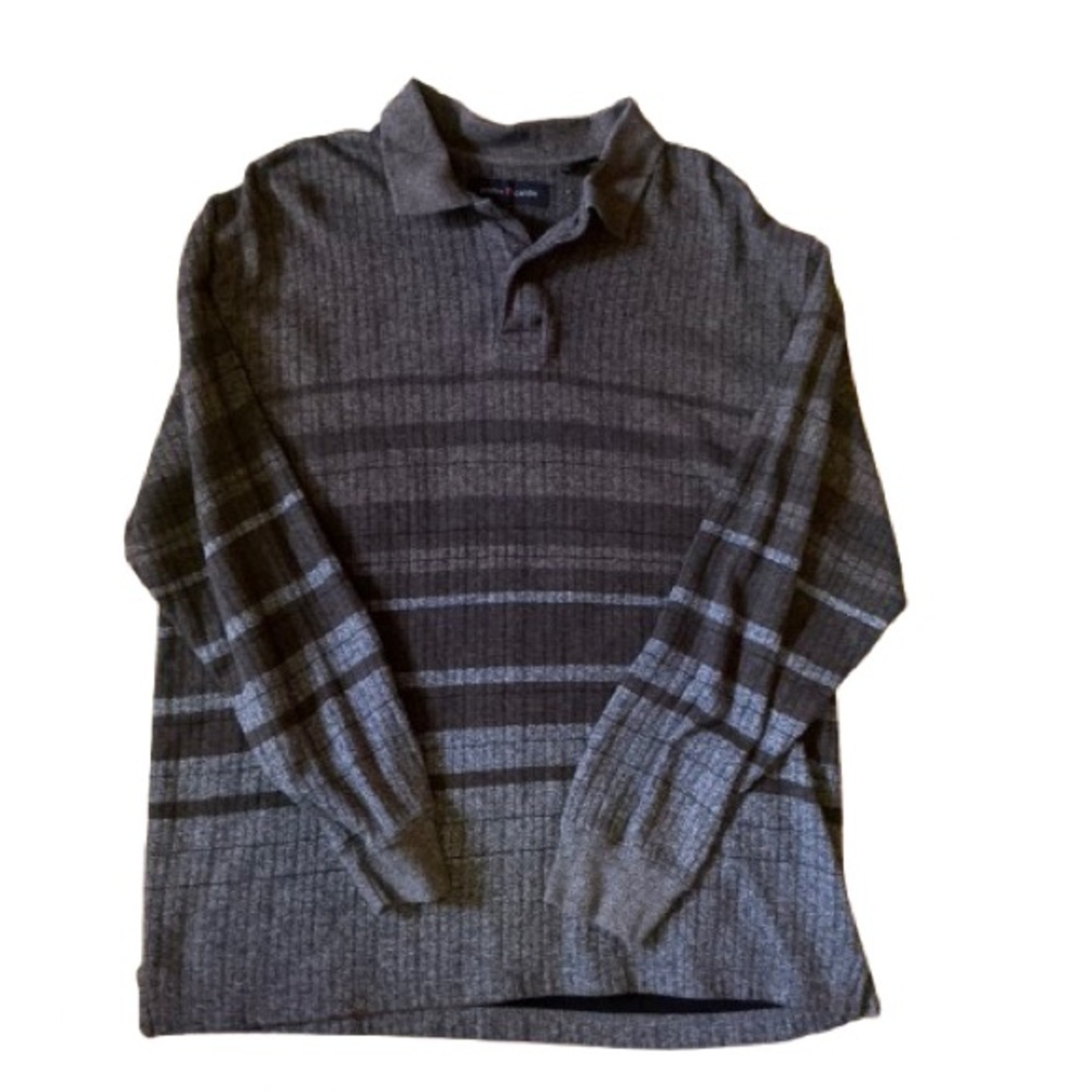 Vtg 90s Pierre Cardin oversized polo sweater